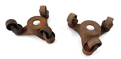 Antique Pair of Furniture Casters - Dolly