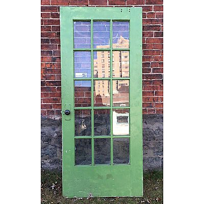 Antique Pine French Door