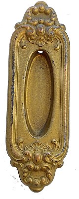 Antique Wrought Bronze Recessed Window Sash Lift or Flush Pull - Circa 1909