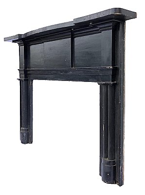 Antique Federal Style Painted Fireplace Mantel - Circa 1860