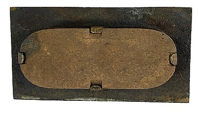 Antique Cast Bronze Recessed Flush Pull or Window Sash Lift by Nashua Lock Co. - Circa 1886