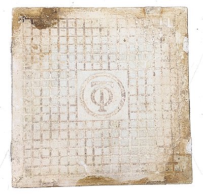 Antique German Fireplace Tile Set of 3 - Regensburg Bavaria