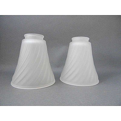 Set of 2 Antique Shades - 2-1/4" Fitter