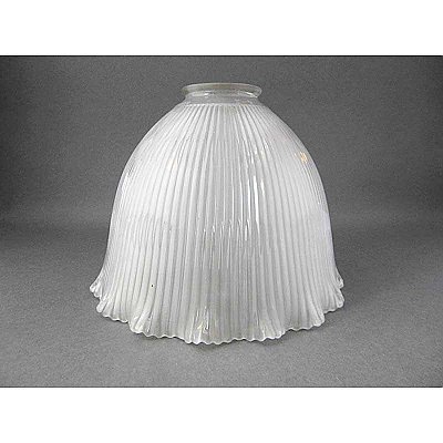 Antique Holophane Inside Frosted Prismatic Shade - 2-1/4" Fitter