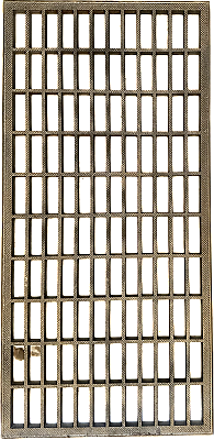 Antique 29-7/8" x 13-7/8" Cast Iron Heat Grate or Register