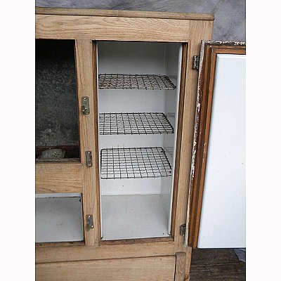 Historic Houseparts, Inc. > Antique Solid Oak Icebox, C. 1920