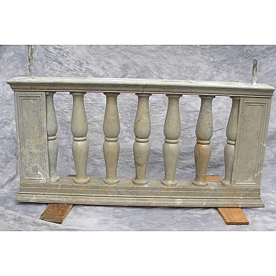 Set of Antique Marble Railing, 22 LF