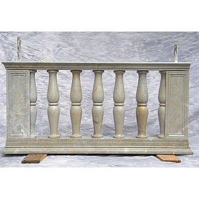 Set of Antique Marble Railing, 22 LF