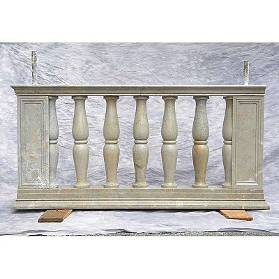 Set of Antique Marble Railing, 22 LF