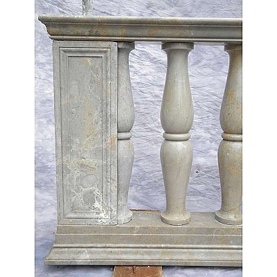 Set of Antique Marble Railing, 22 LF