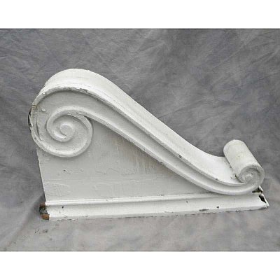 Antique White Wooden Corbel
