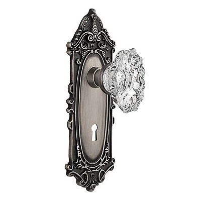 Complete Door Set - Featuring Victorian Plate with Chateau Knob
