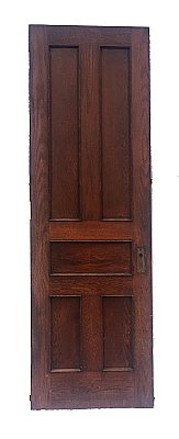 Antique Oak Five Panel Interior Door