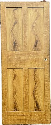 Antique 31-3/4” x 79-3/4" Grain Painted Door - Circa 1860