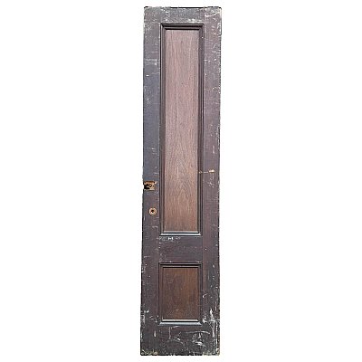Antique 20” x 88-5/8” Gumwood 2-Panel Interior Door - Circa 1920