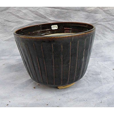 Vintage Brown Pottery Planter