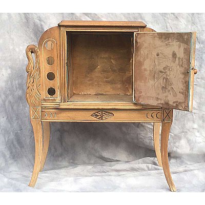 Vintage Humidor Table & Magazine Rack