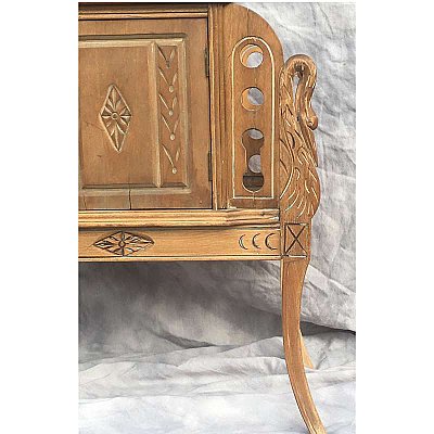 Vintage Humidor Table & Magazine Rack