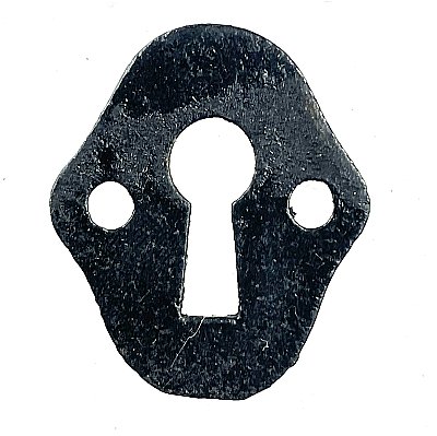 Antique Cast Iron Door Keyhole Cover or Escutcheon - Circa 1880