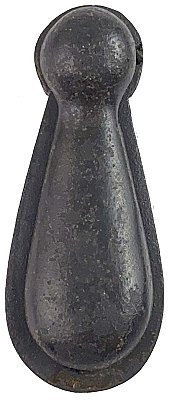 Antique Cast Bronze Drop Escutcheon or Keyhole Cover by Lockwood Manufacturing - Circa 1914
