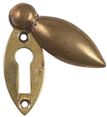 Antique Forged Bronze Drop Escutcheon or Keyhole Cover by Sargent & Co. - Circa 1926