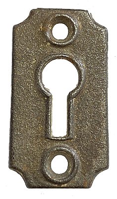 Antique Cast Iron Keyhole Escutcheon Plate by Sargent & Co. - Circa 1888