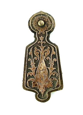Antique Cast Bronze Keyhole Escutcheon or Cover by Russell & Erwin - Circa 1874