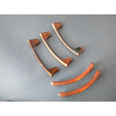 Antique Aubrey Satin Copper Kitchen Cabinet Pull - Sold Each