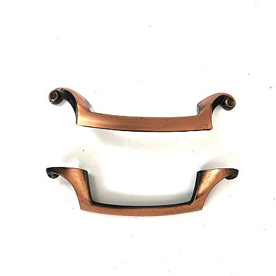 Pair of Antique Amerock Satin Copper pulls - 3" on Center