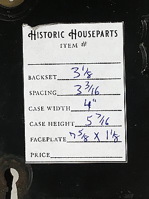 Antique Cast Bronze & Iron Mortise Exterior Mortise Door Lock by Russell & Erwin Co. - Circa 1870