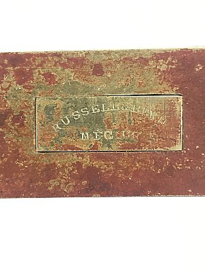 Antique Cast Bronze & Iron Mortise Exterior Mortise Door Lock by Russell & Erwin Co. - Circa 1870