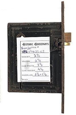 Antique Cast Bronze & Steel Interior Mortise Door Lock by Russell & Erwin - Circa 1887