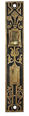 Antique Cast Bronze & Steel Interior Mortise Door Lock by Russell & Erwin - Circa 1887