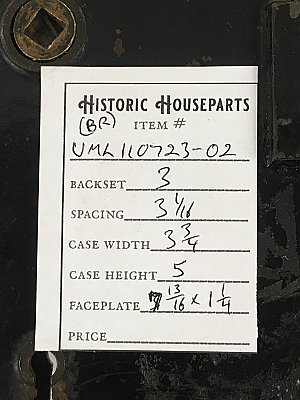 Antique Cast Bronze & Steel Exterior Mortise Door Lock in "Gothic" Design by P. & F Corbin - Circa 1880
