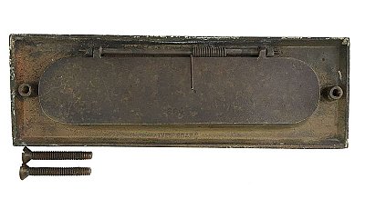 Antique Forged Brass Ives Mail or Letter Slot