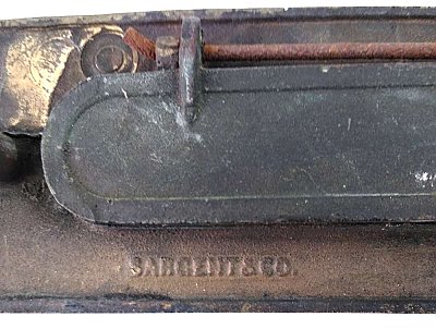 Antique  Sargent & Co. Cast Brass Mail or Letter Slot