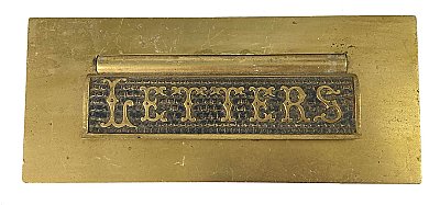 Antique Cast Bronze Mail or Letter Slot - Circa 1900