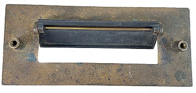 Antique Cast Bronze Mail or Letter Slot - Circa 1900