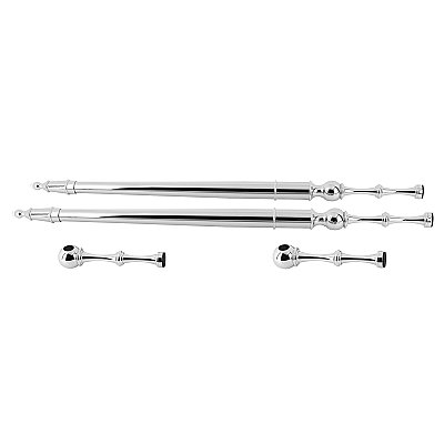 Kingston Brass Edwardian Console Sink Leg Support - Polished Chrome