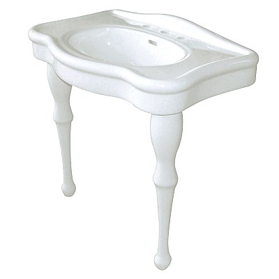 Fauceture Vitreous China 32" Console Sink With China Legs