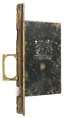Antique Corbin Astragal Faced Pocket Door Mortise