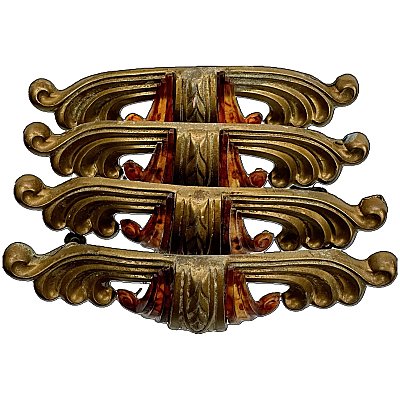 Antique Art Deco Bakelite Drawer Pulls - Set of 4 - Circa 1930