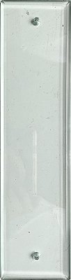 Antique 3" x 12" Beveled Glass Door Push Plate for Doors - Circa 1900 - SECONDS