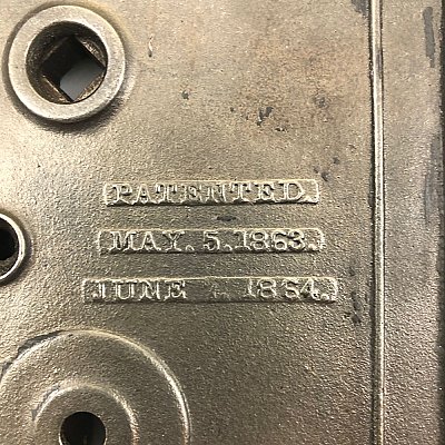 Antique Davenport & Mallory Rim Lock with Keeper - Circa 1864