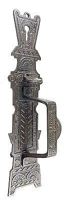 Antique Cast Iron Store Door Pull By P. & F. Corbin - Circa 1885