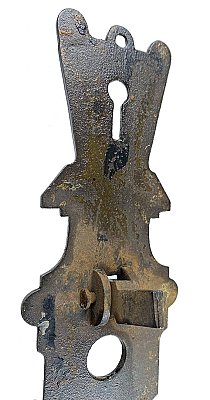 Antique Cast Iron Store Door Pull By P. & F. Corbin - Circa 1885