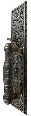 Antique Cast Iron Store Door Pull By P. & F. Corbin - Circa 1895