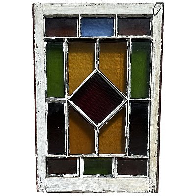 Antique Stained Glass Window  - Circa 1880