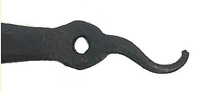 Antique Hand Forged Wrought Iron Strap Hinge - Circa 1800
