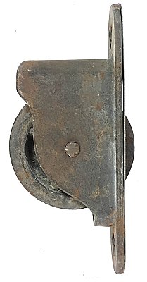 Antique Cast Bronze and Steel Window Sash Balance Axle Pulley - Circa 1900